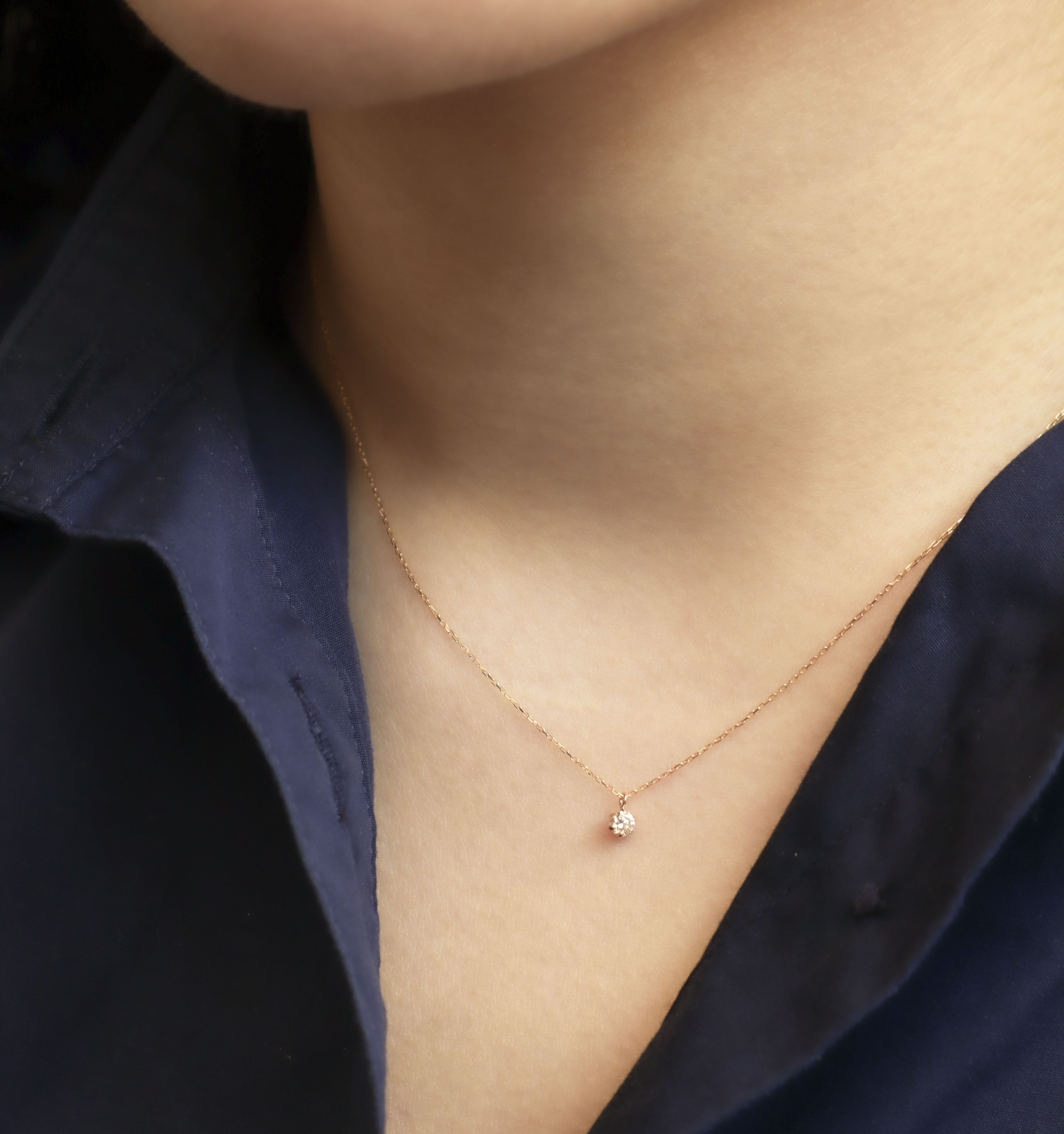 18K/7分真鑽項鍊