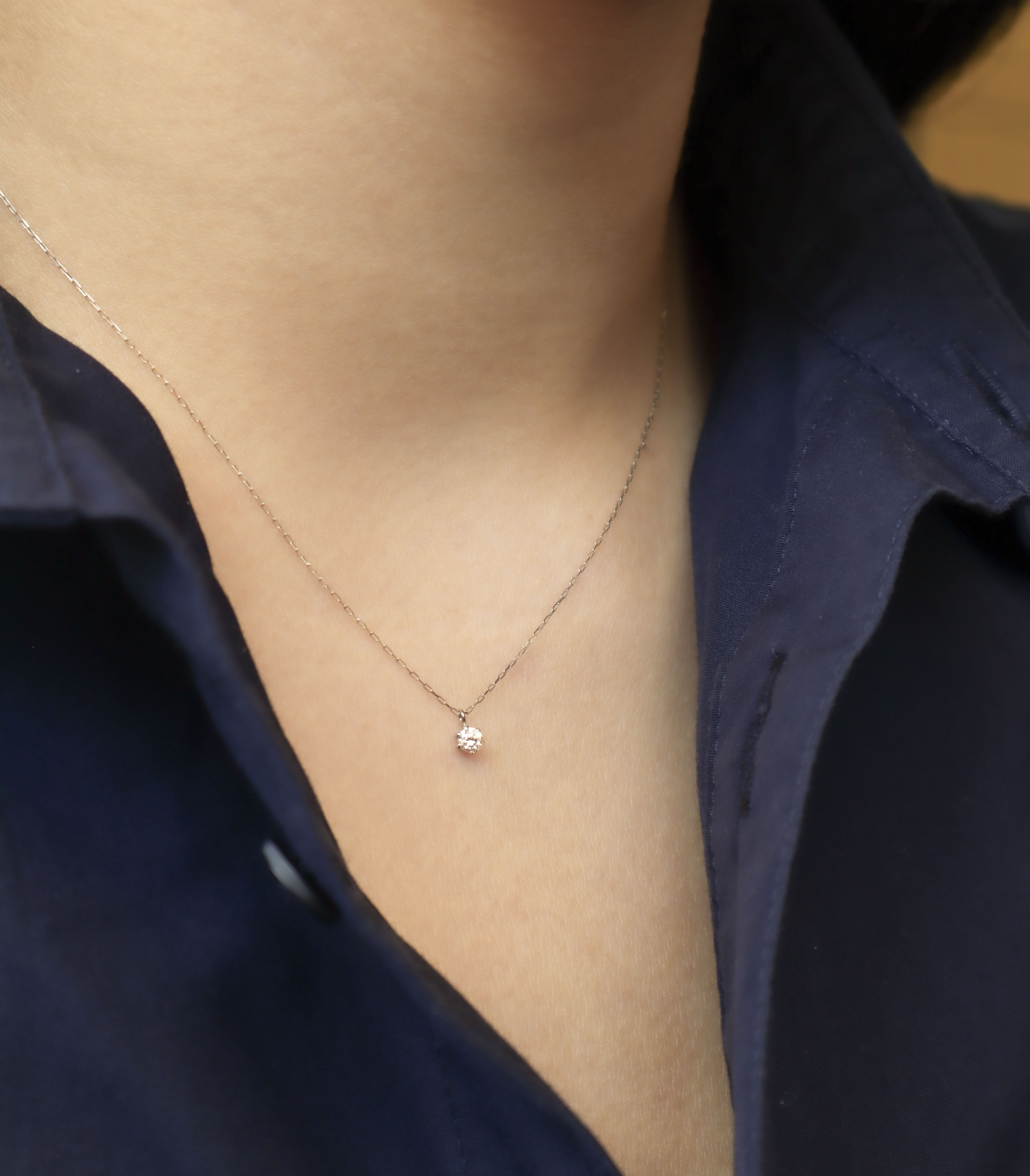 鉑金/7分真鑽項鍊