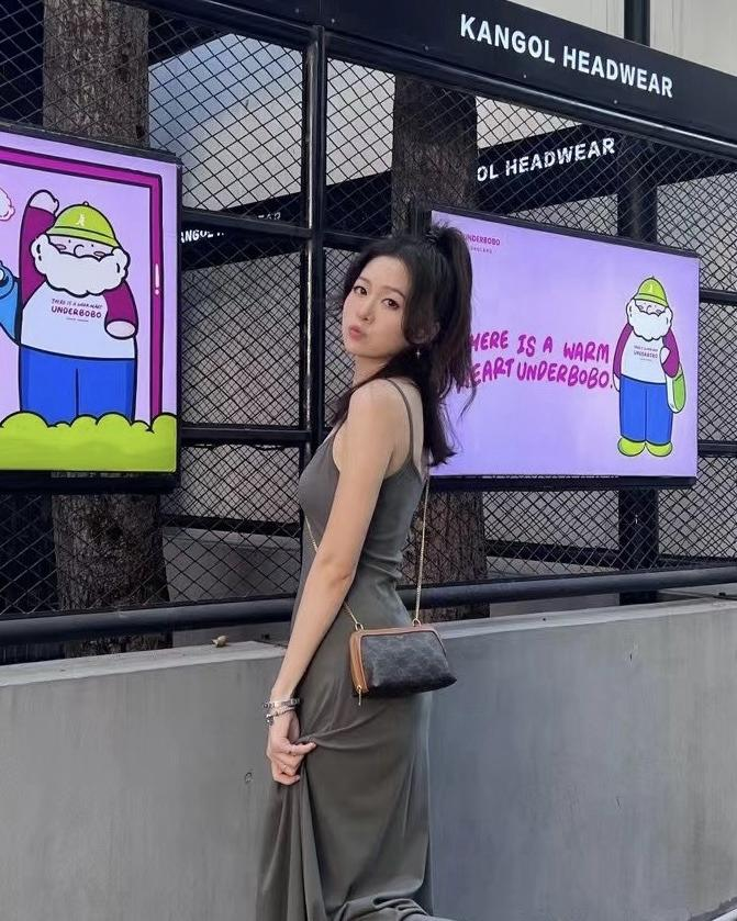 CELINE TriompheCANVAS 標誌印花羊皮革飾鏈袋