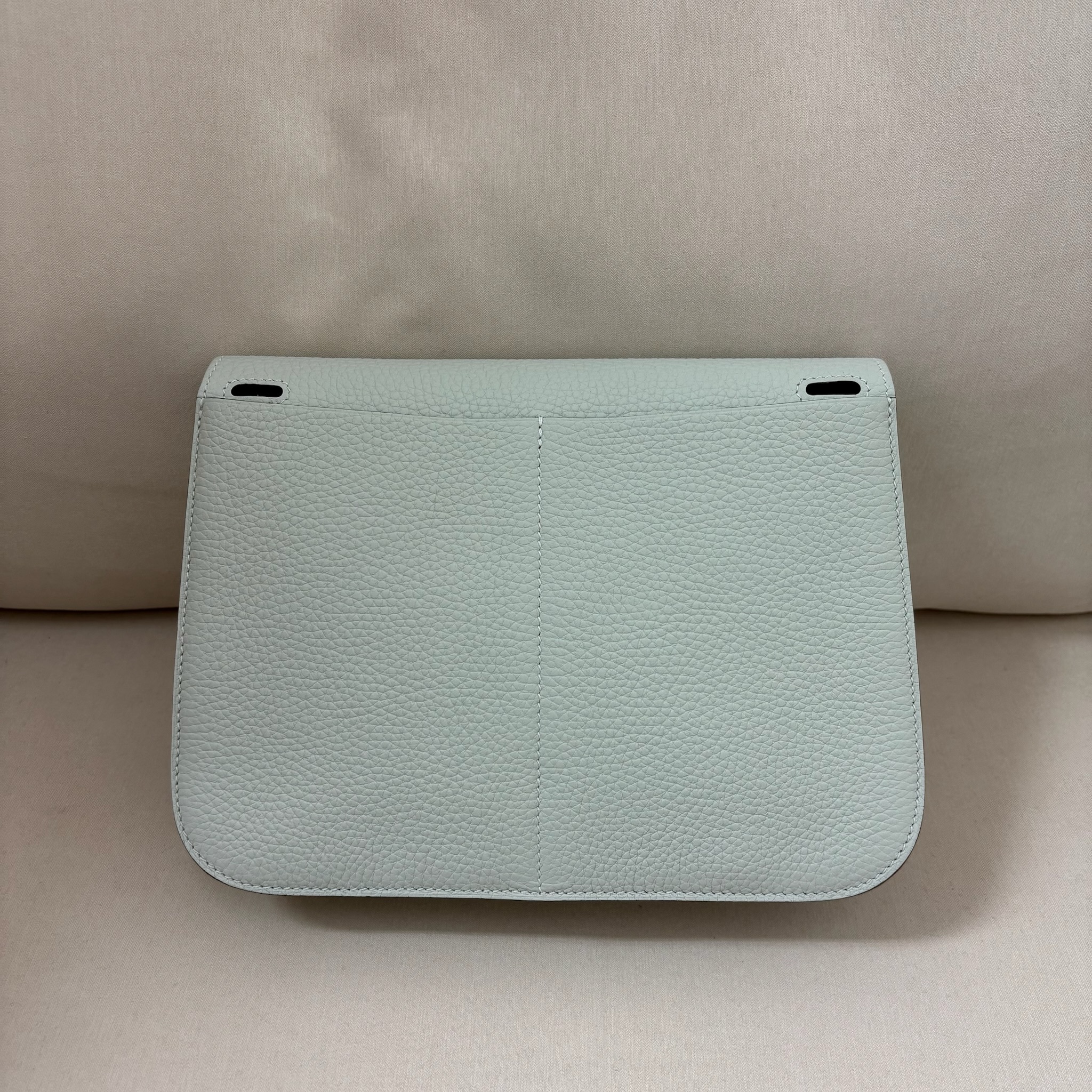 Hermes Halzan 25 Bag - Gris neve / Shw