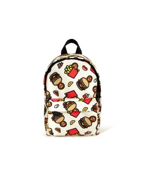 2025SS A BATHING APE BAPE FAST FOOD ALL PRINT PATTERN MINI BACKPACK 速食 食物 MILO 後背包 現貨 AL20189317