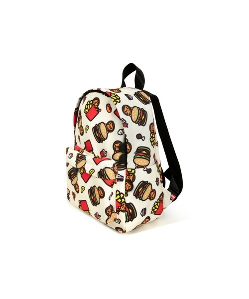 2025SS A BATHING APE BAPE FAST FOOD ALL PRINT PATTERN MINI BACKPACK 速食 食物 MILO 後背包 現貨 AL20189317