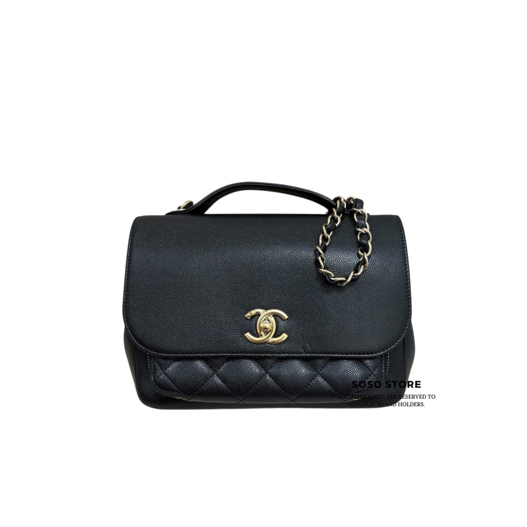 Chanel Business Affinity Bag - Black / Ghw