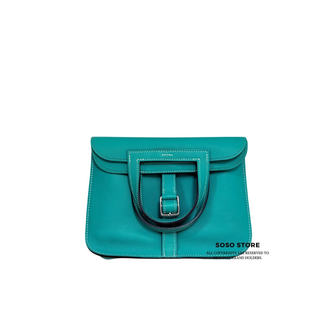 Hermes Mini Halzan - Vert Verone / Shw