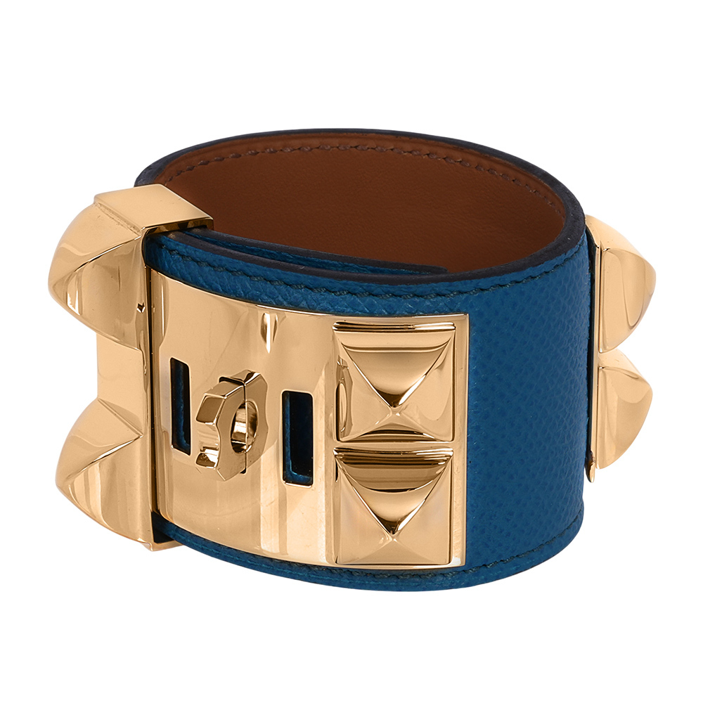 【Hermès】EPSOM皮 鉚釘金釦CDC手環