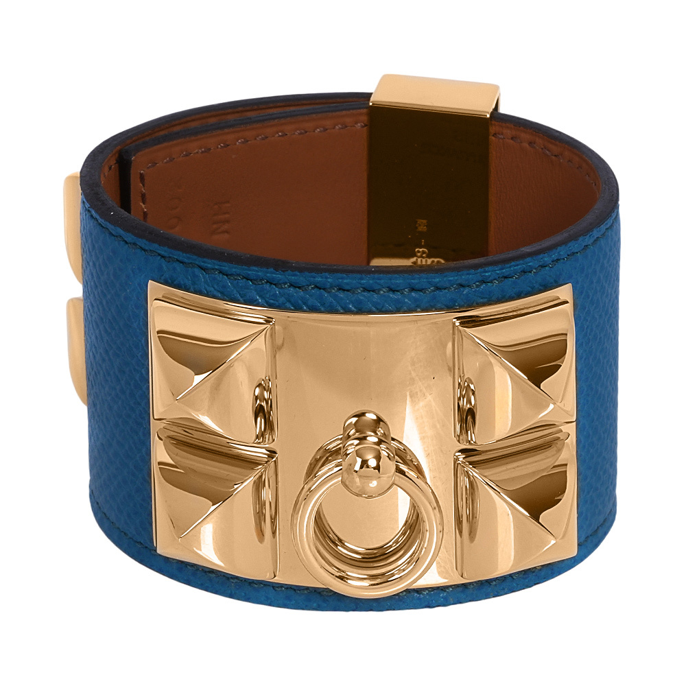 【Hermès】EPSOM皮 鉚釘金釦CDC手環