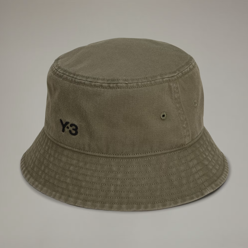 【 Y-3 BUCKET HAT 頂級漁夫帽 - 軍綠 】