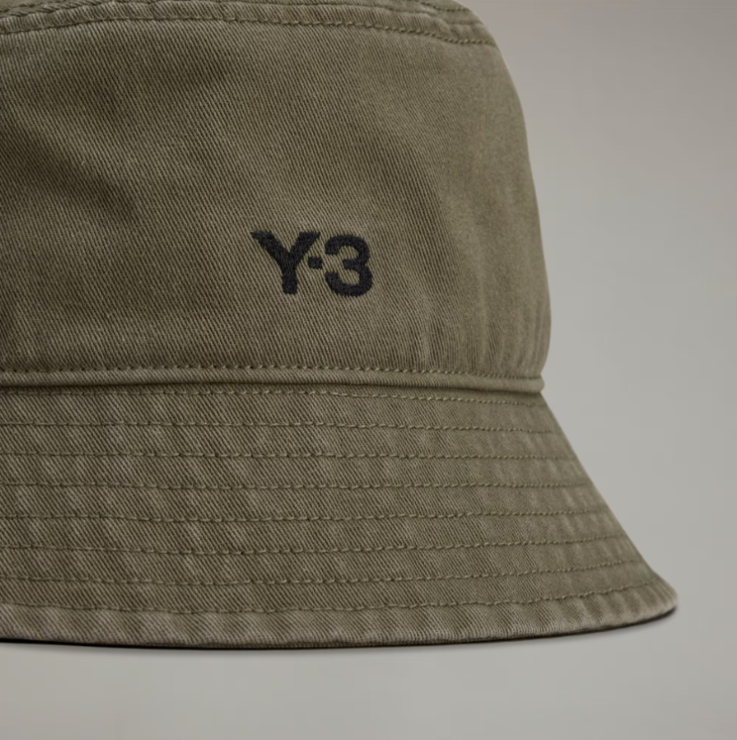【 Y-3 BUCKET HAT 頂級漁夫帽 - 軍綠 】