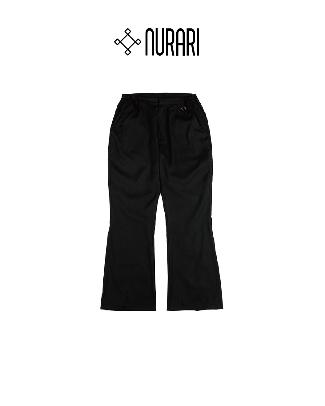 Nurari 類西裝喇叭長褲 彼岸花電繡 黑 24 A/W Em. Lycoris SYS. Bell-bottoms