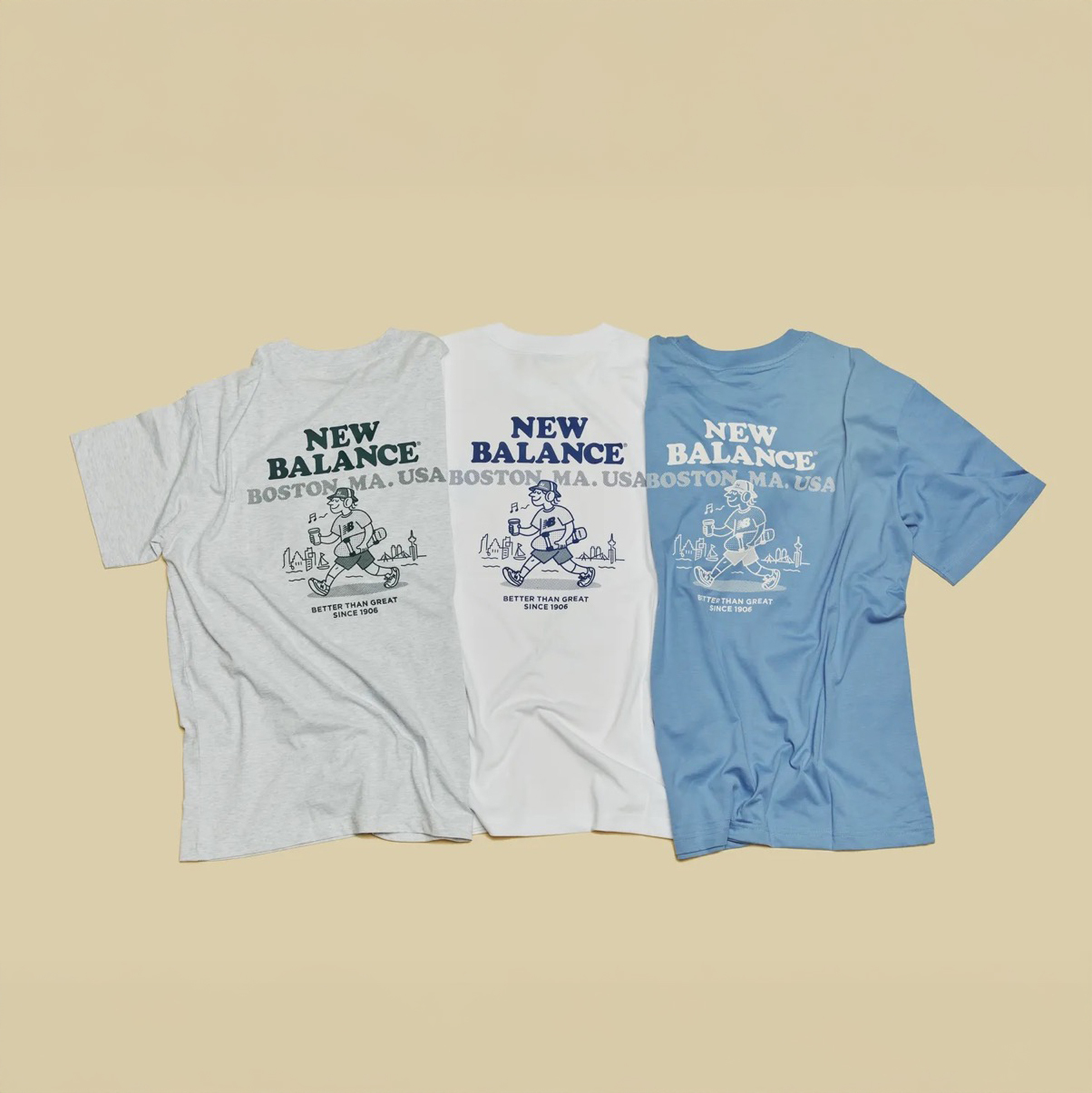 NEW BALANCE NB BOY 夏日城市探索 Morning Walk系列 IU代言同款 短T 短袖 男款 MT51874 / 調貨