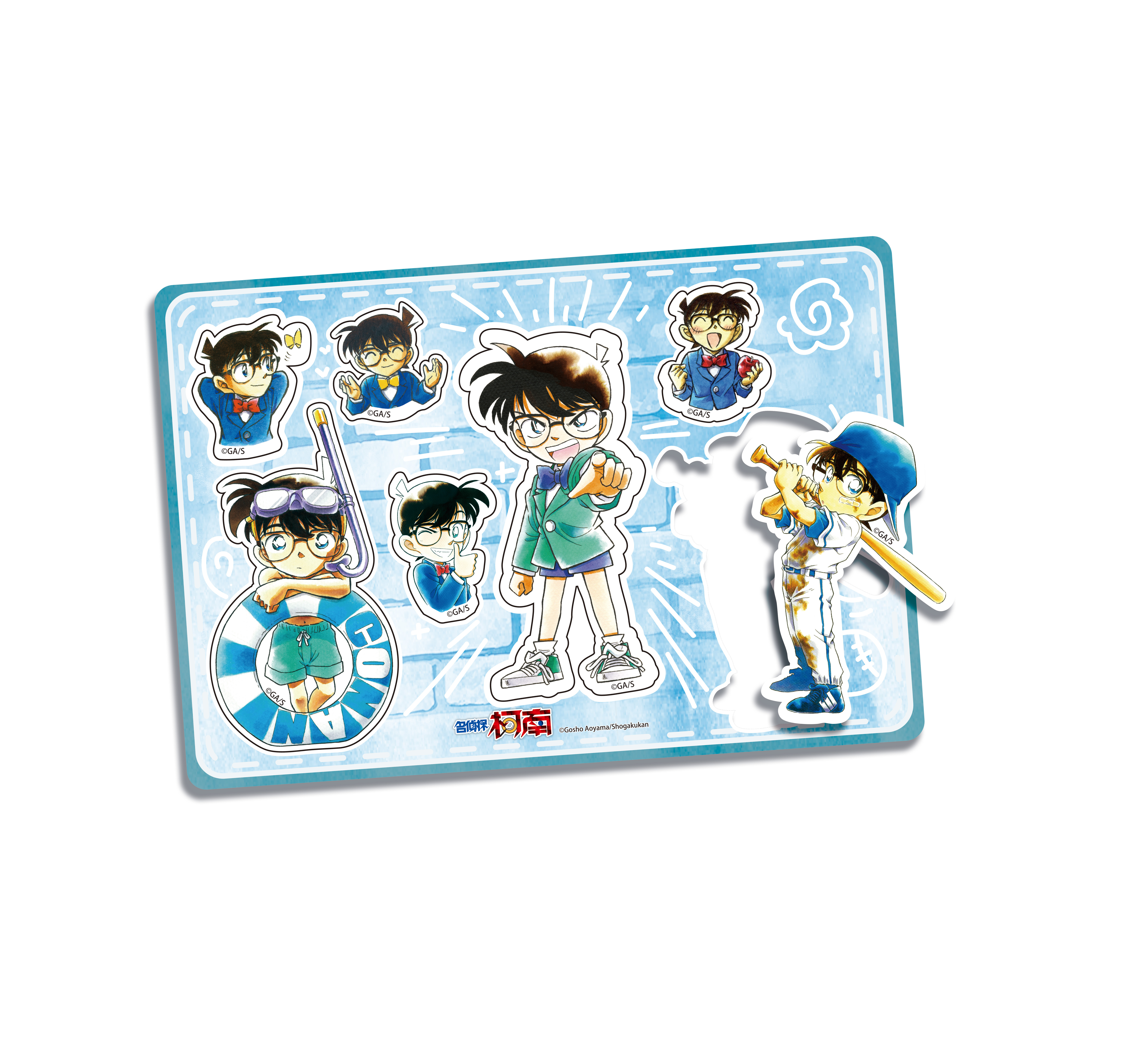 名偵探柯南原畫-造型磁鐵-棒球應援