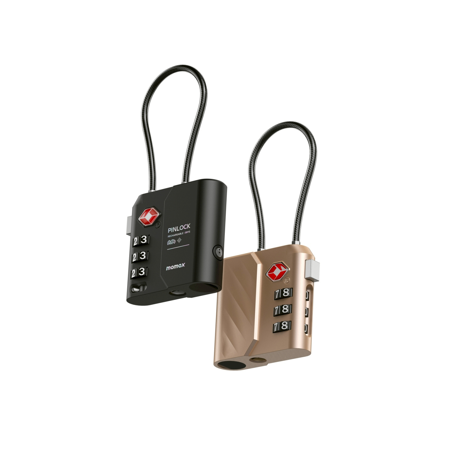 Momax PinLock TSA 鎖頭 Find My 全球定位器