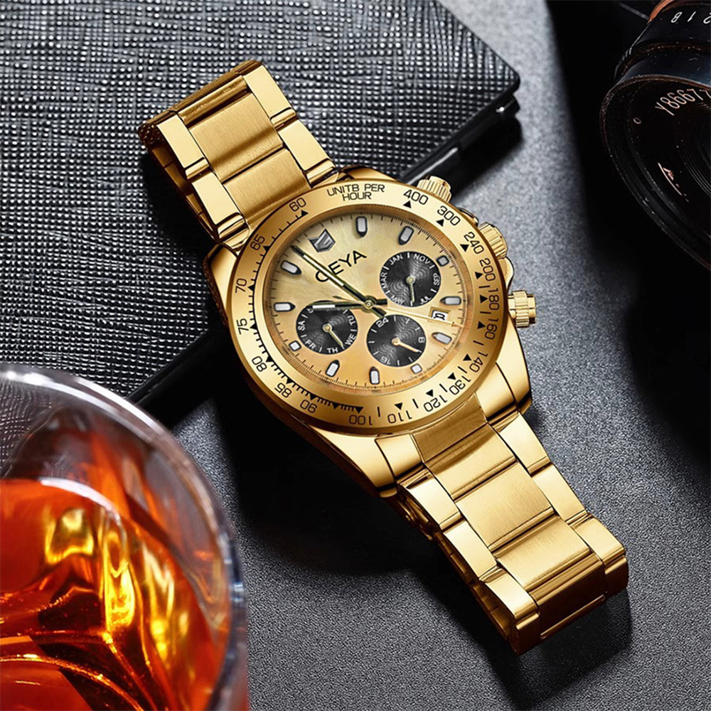 【GEYA格雅】超跑賽車系列 G78125GYNY/G78125GKYY 三眼 鏤空 日期夜光 機械 鋼錶