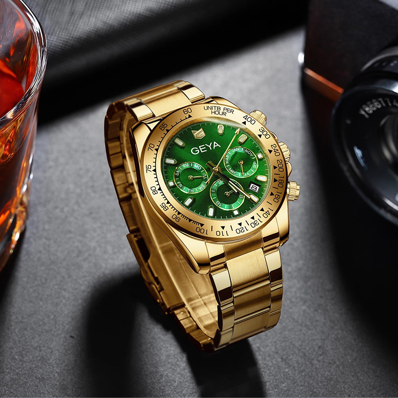 【GEYA格雅】超跑賽車系列 G78125GYNY/G78125GKYY 三眼 鏤空 日期夜光 機械 鋼錶
