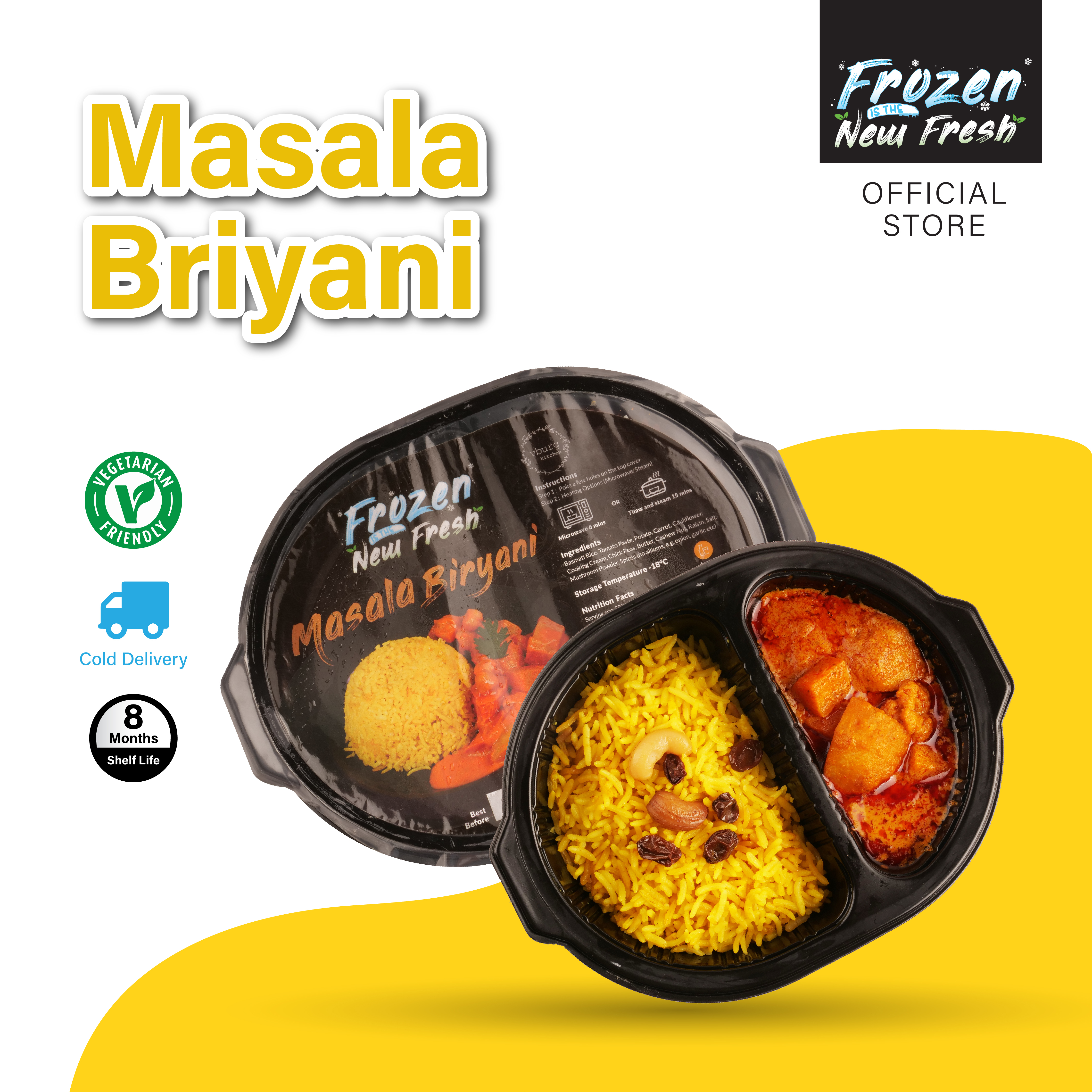 Frozen Masala Briyani Bento