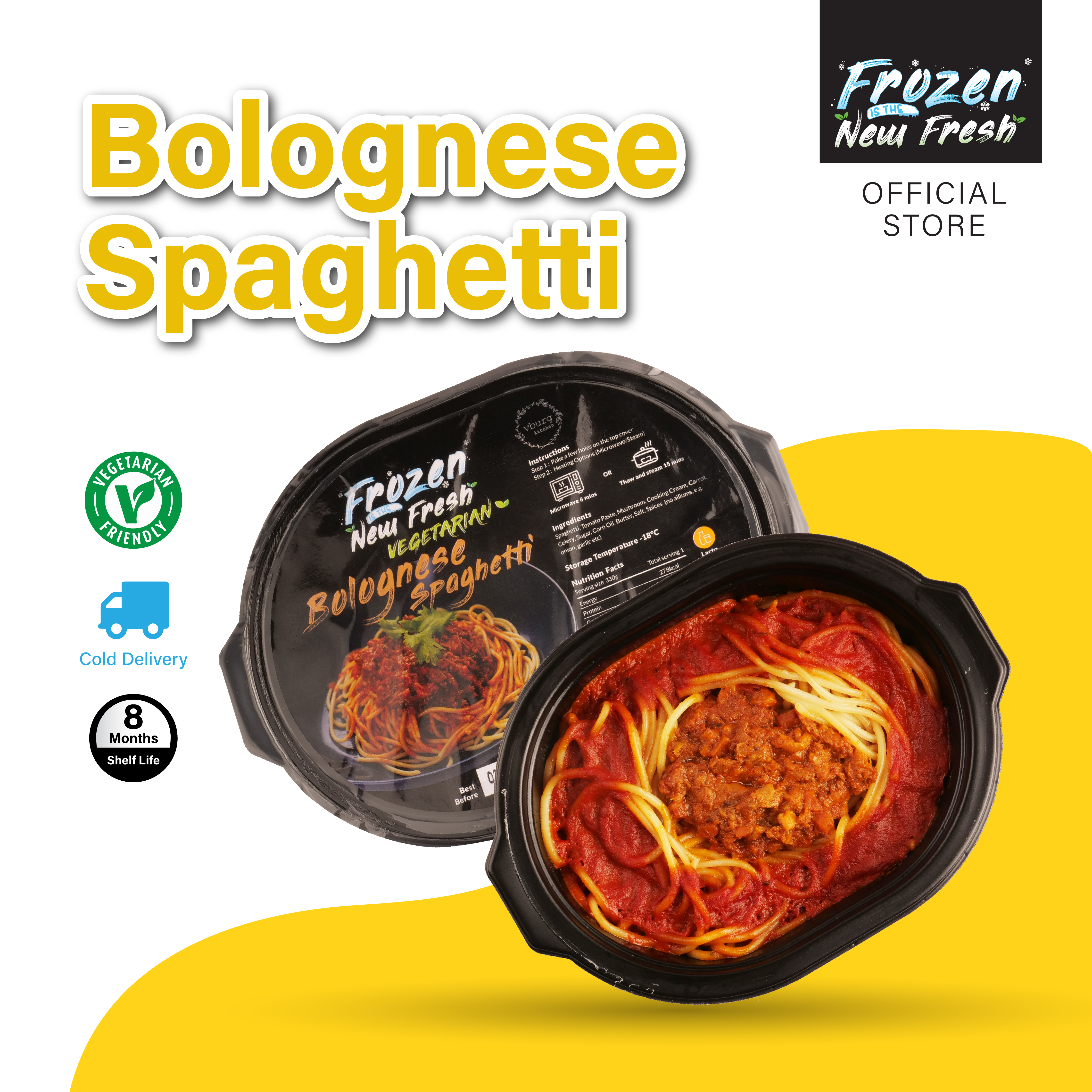 Frozen Bolognese Spaghetti Bento