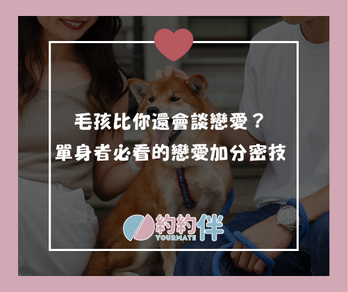 毛孩比你還會談戀愛？單身者必看的戀愛加分密技