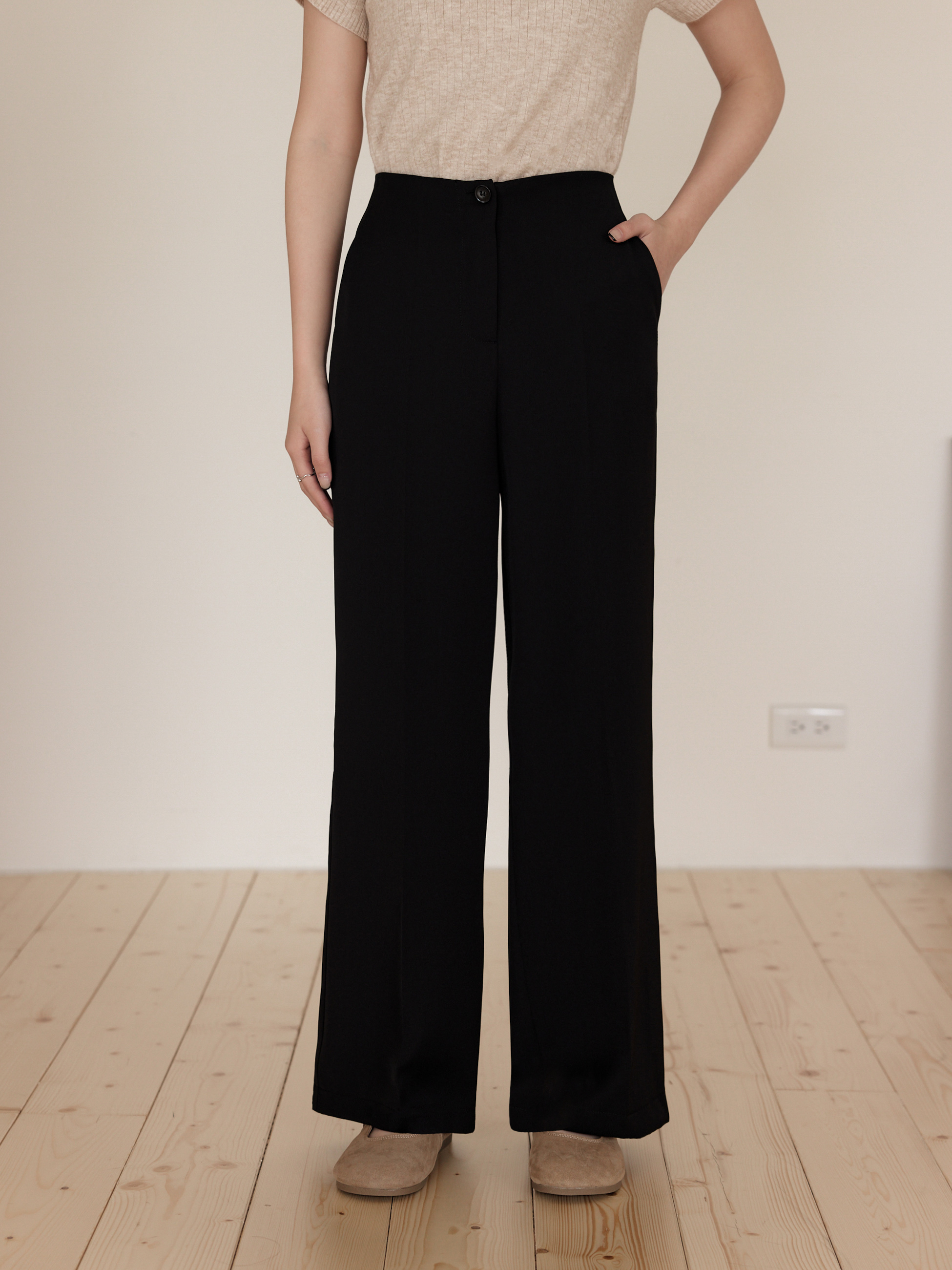 自訂 復刻直筒顯瘦西褲