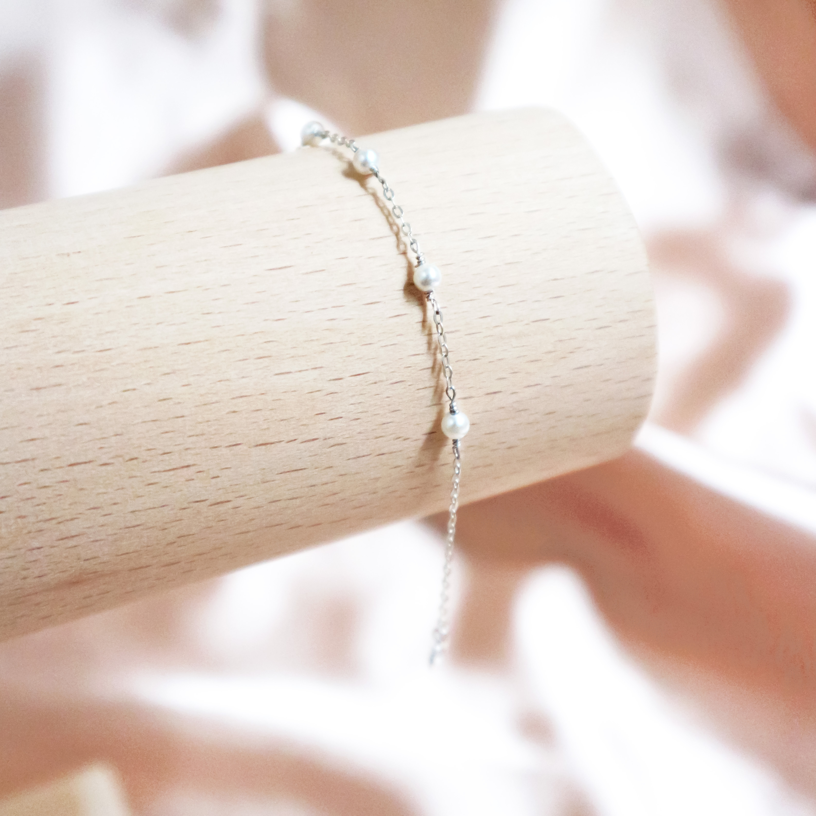 Pearl 珍珠手鍊-S925純銀