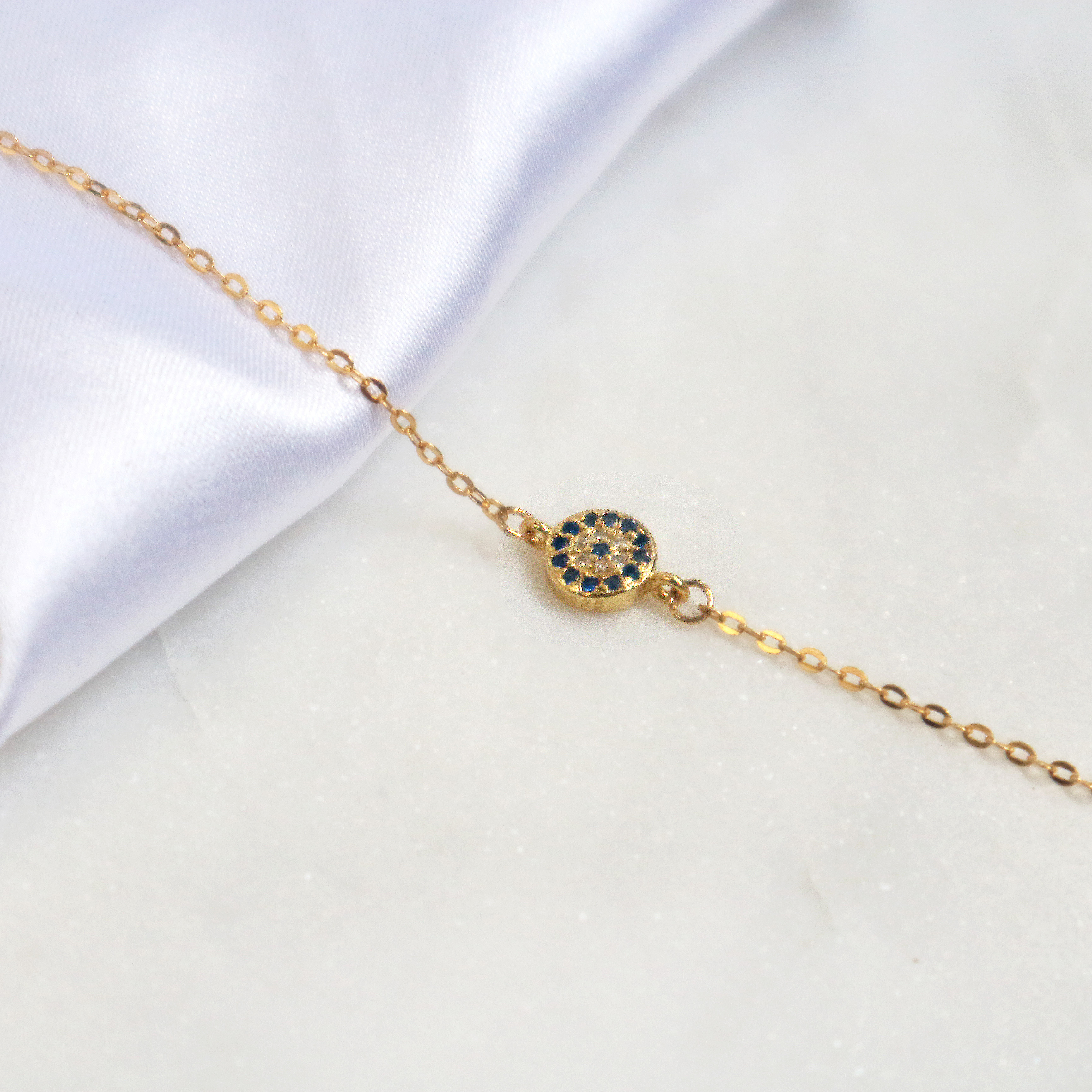 惡魔果實 鋯石手鍊-14K注金