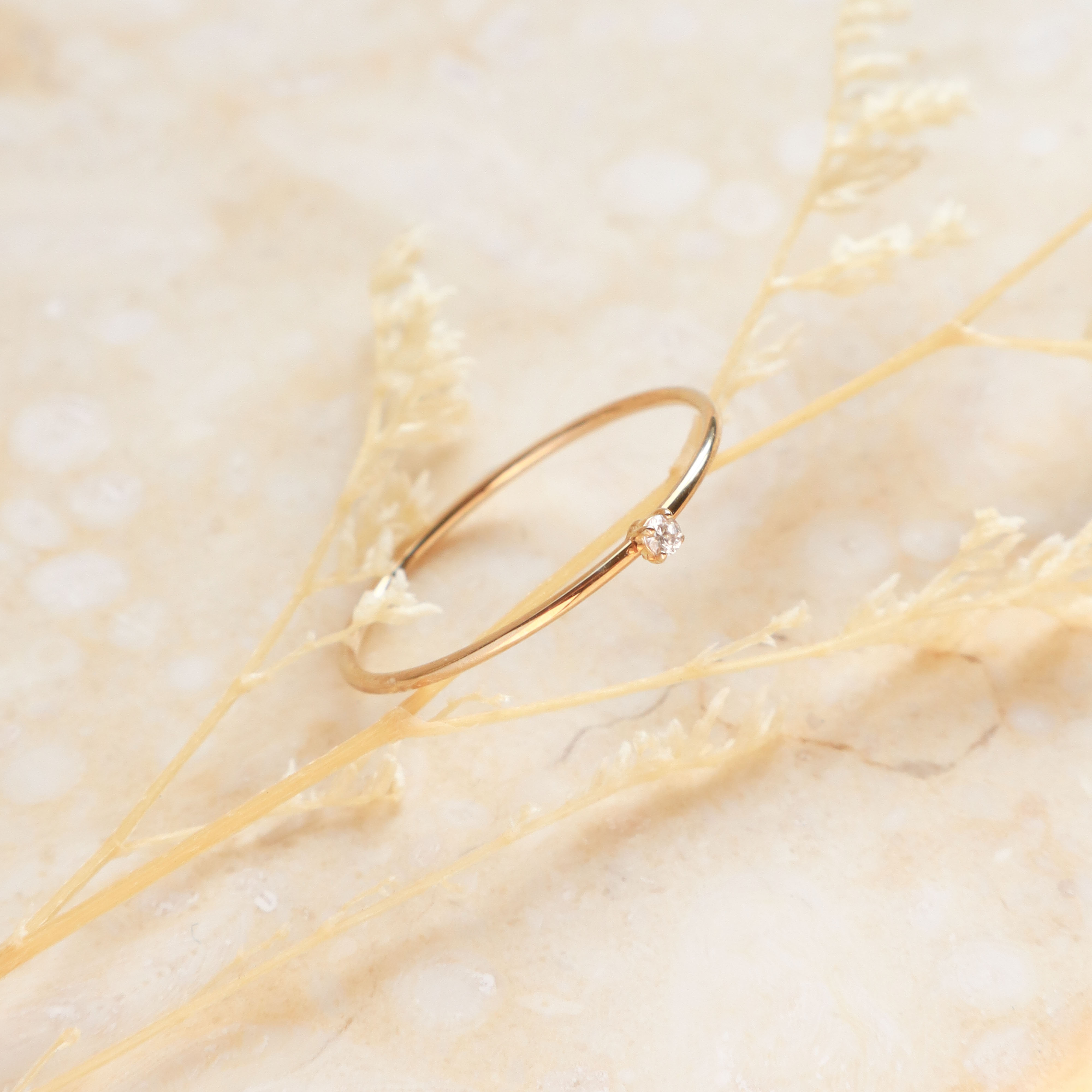 10K/經典單顆細戒