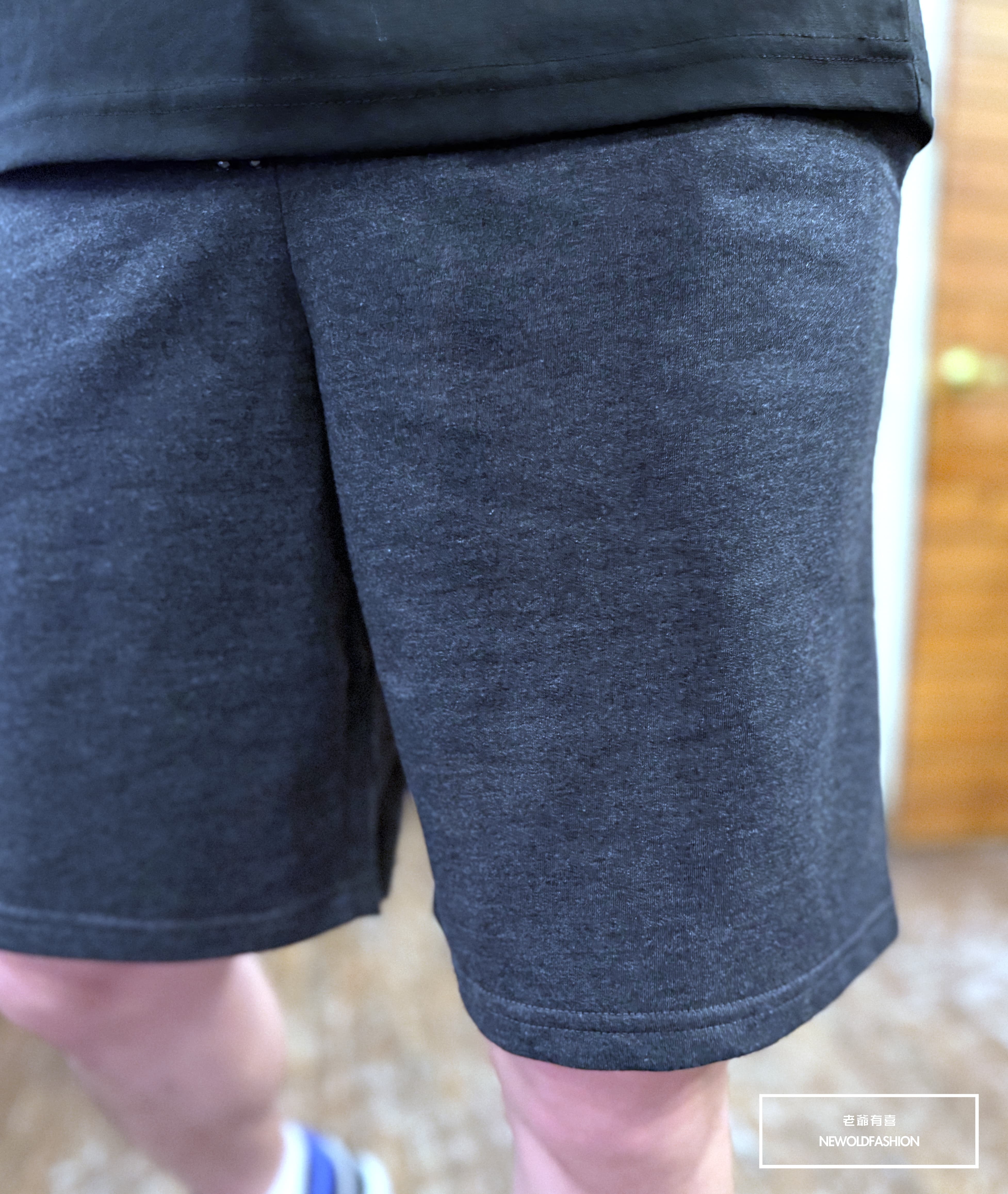 『新品上市』重磅全素素色棉短褲-深灰(NOF2503Z88051)