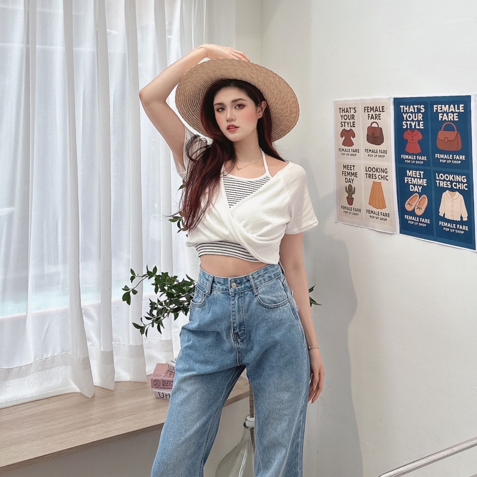 綁勃背心扭結上衣set/二色