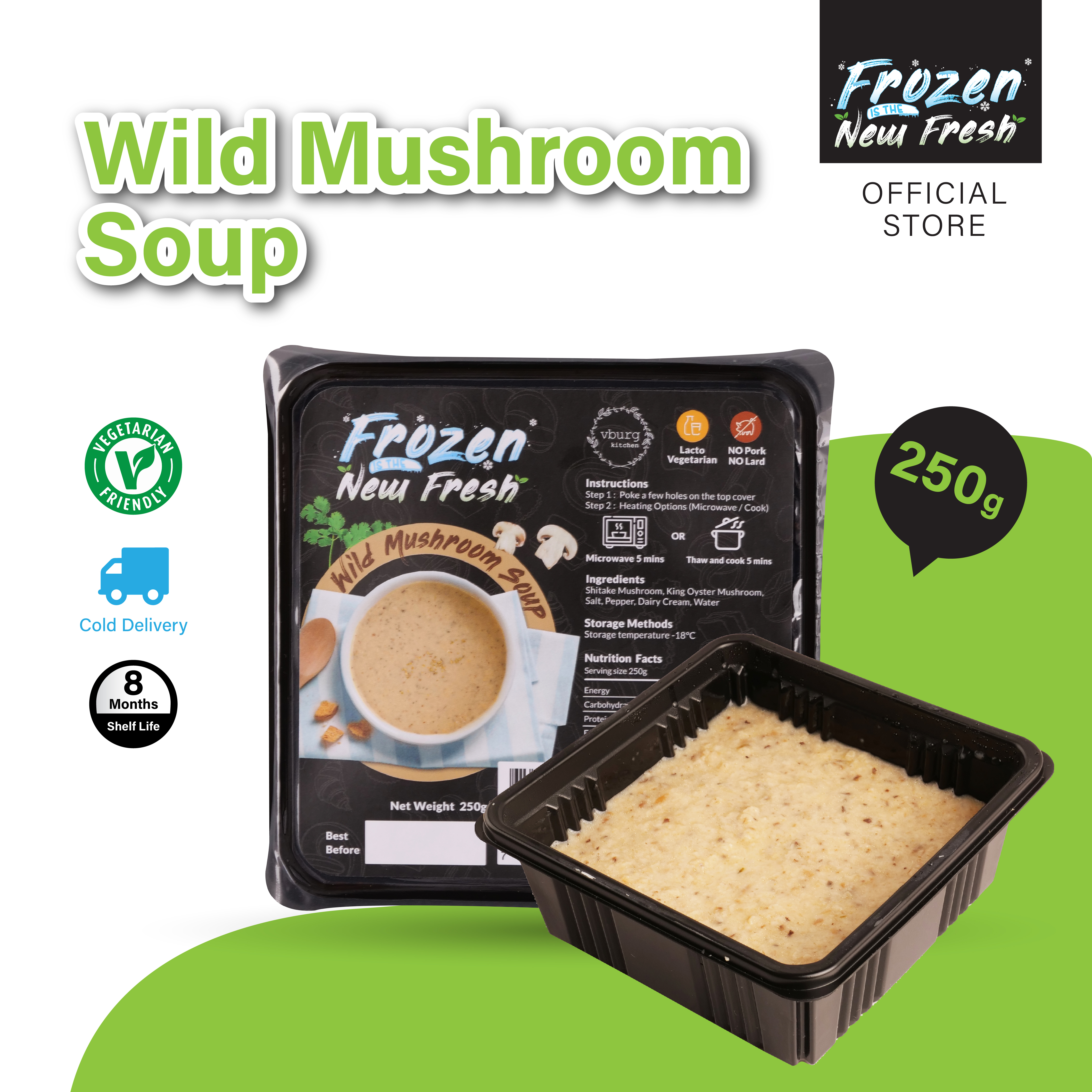 Frozen Mushroom Soup (250g) - vburg