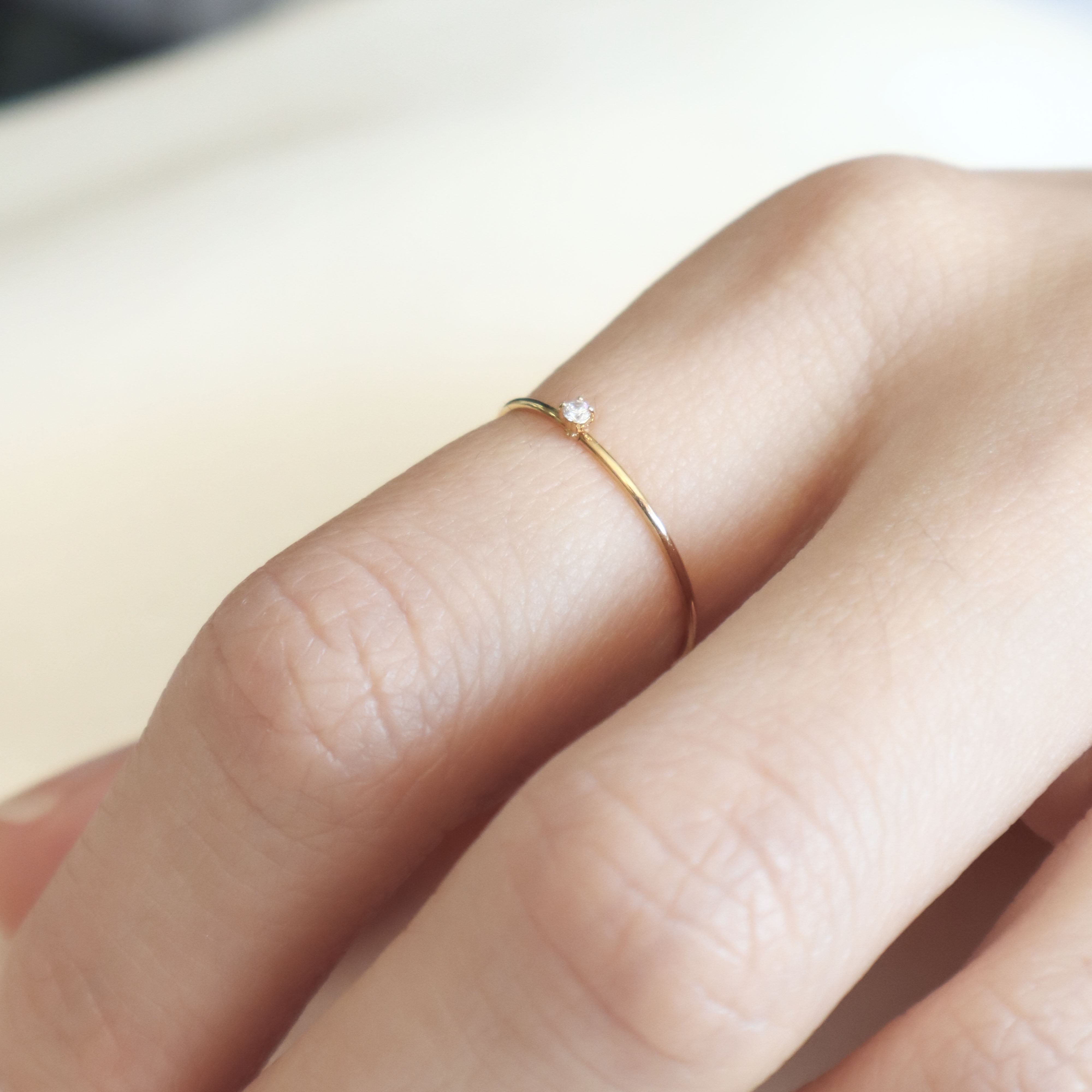 10K/經典單顆細戒