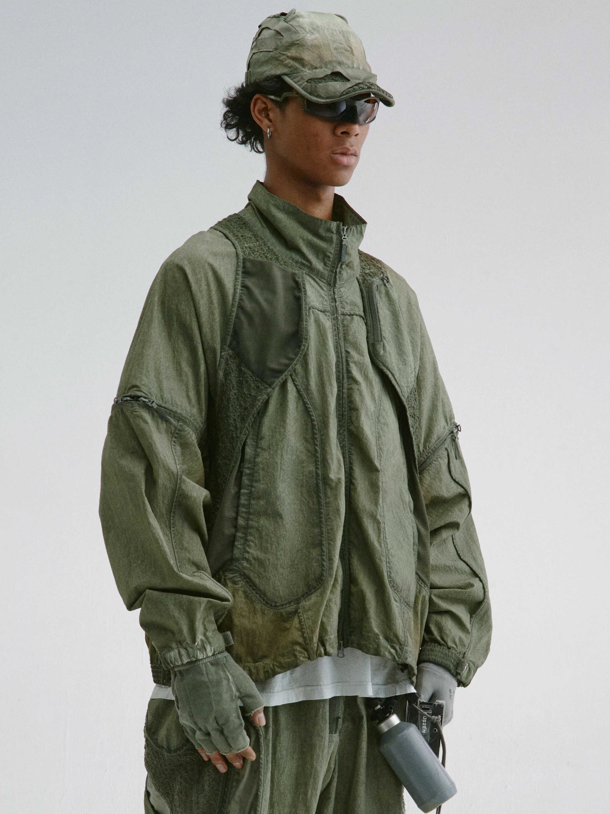 【Focus Store】現貨 Hamcus SS25 DUSZEN SFS / Lichen-Eroded Jacket 深綠 可拆式背心外套 ZM00525-1(SG)