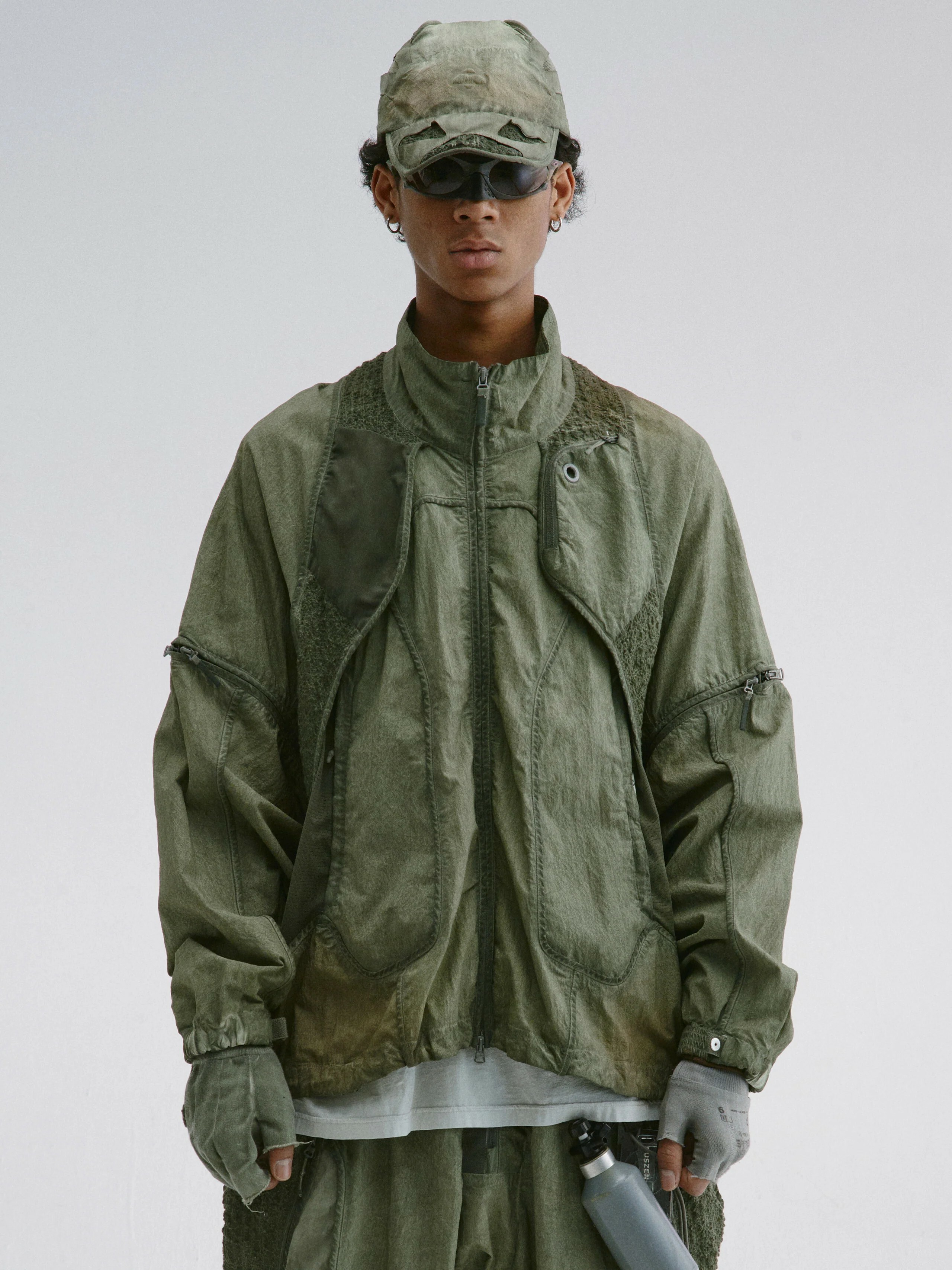 【Focus Store】現貨 Hamcus SS25 DUSZEN SFS / Lichen-Eroded Jacket 深綠 可拆式背心外套 ZM00525-1(SG)