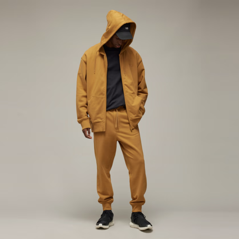 【 Y-3 FT ZIP HODDIE 拉鍊連帽外套 - 黃褐 】