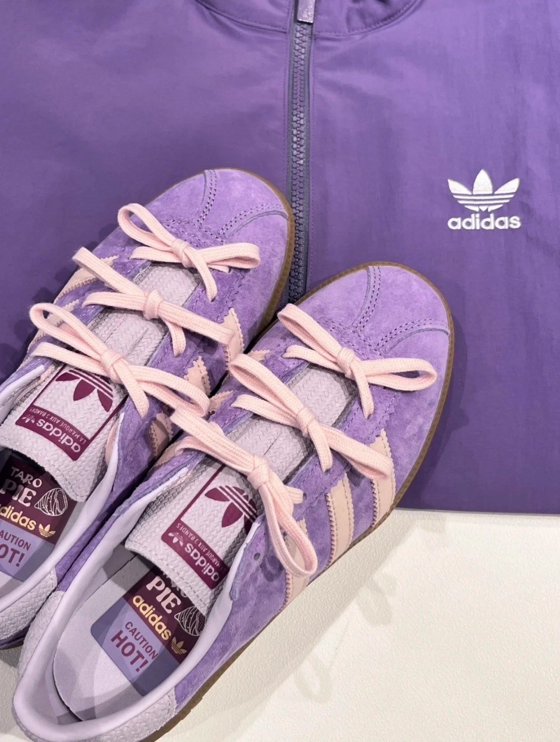 adidas Originals Bermuda 舒適柔軟防滑耐磨低幫板鞋／男女同款（紫色）