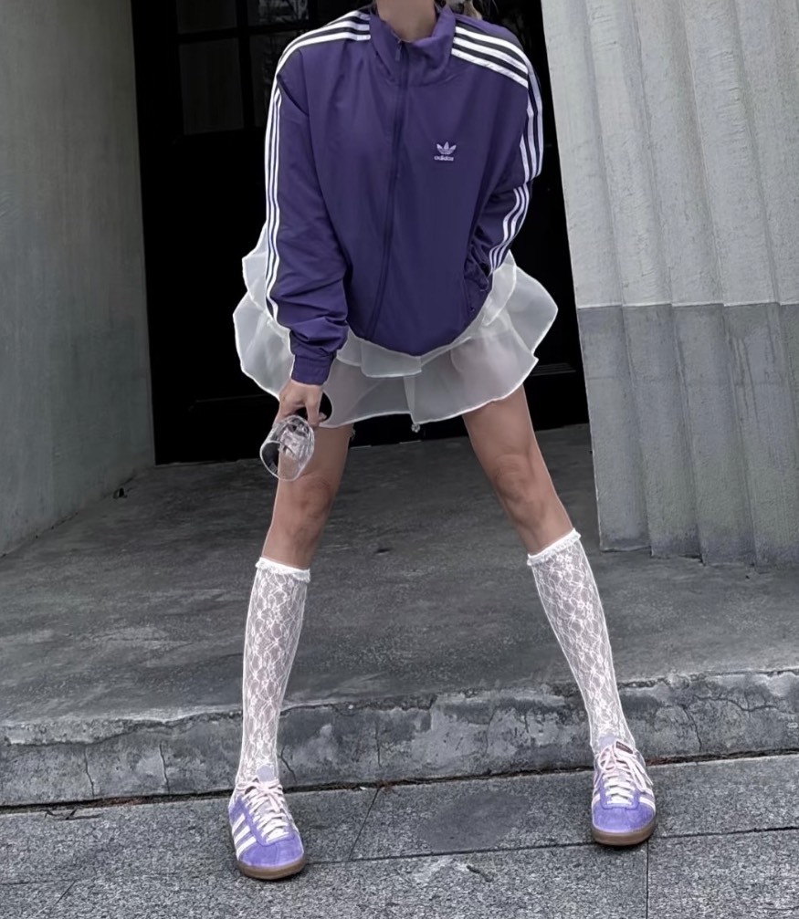 adidas Originals Bermuda 舒適柔軟防滑耐磨低幫板鞋／男女同款（紫色）