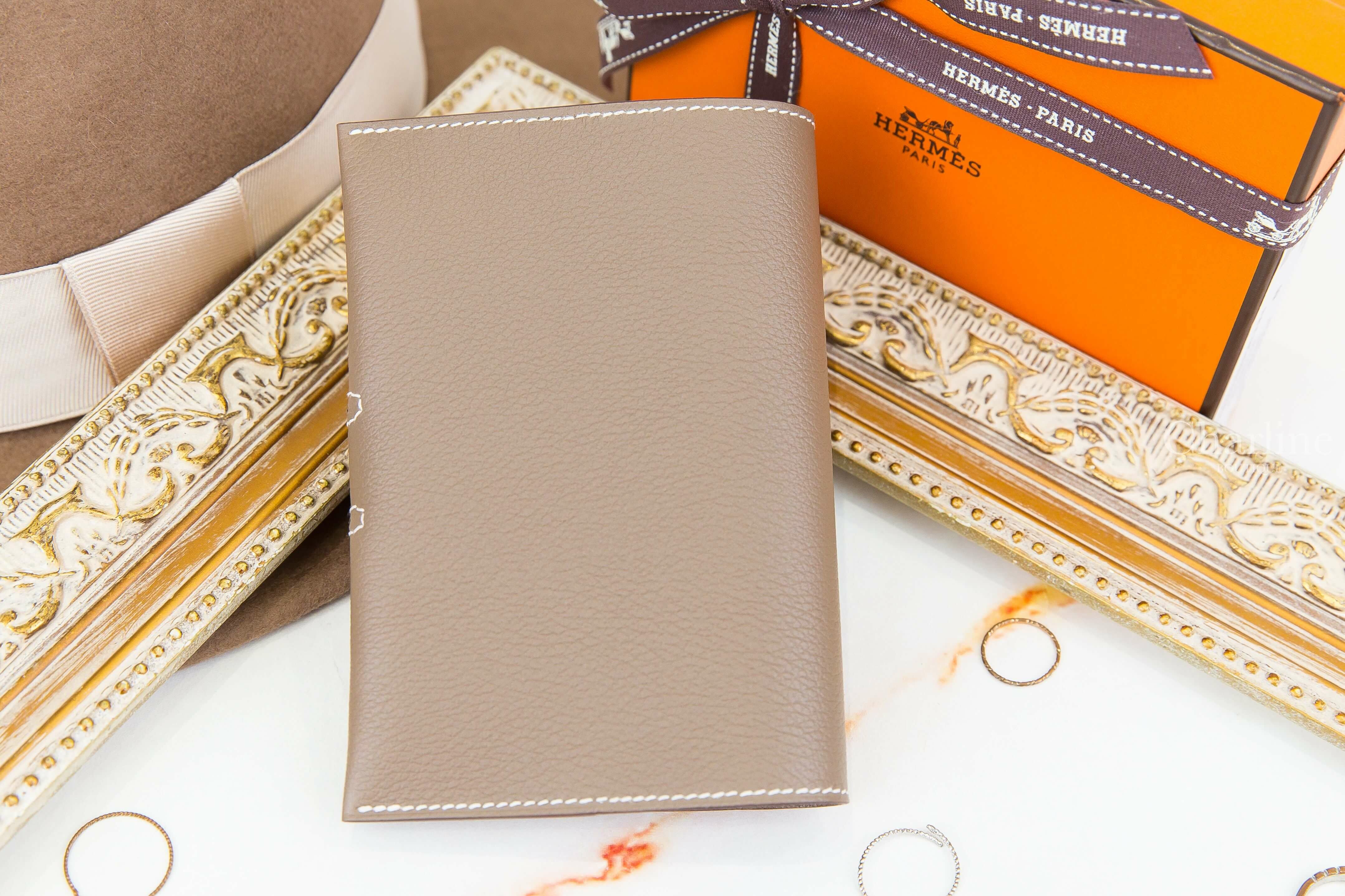 Hermès R.M.S Passport Holder 18 Etoupe Evercolor 大象灰銀釦護照夾-Charline Boutique 精品代購