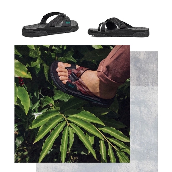TEVA 拖鞋 REVIVE 95 黑色 寬版織帶 中厚底 夾腳拖鞋 男女 TV1124042BLK TV1124052BLK