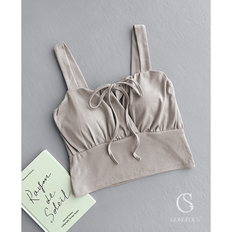 G2046 現貨「雙肩前綁帶BRA背心」
