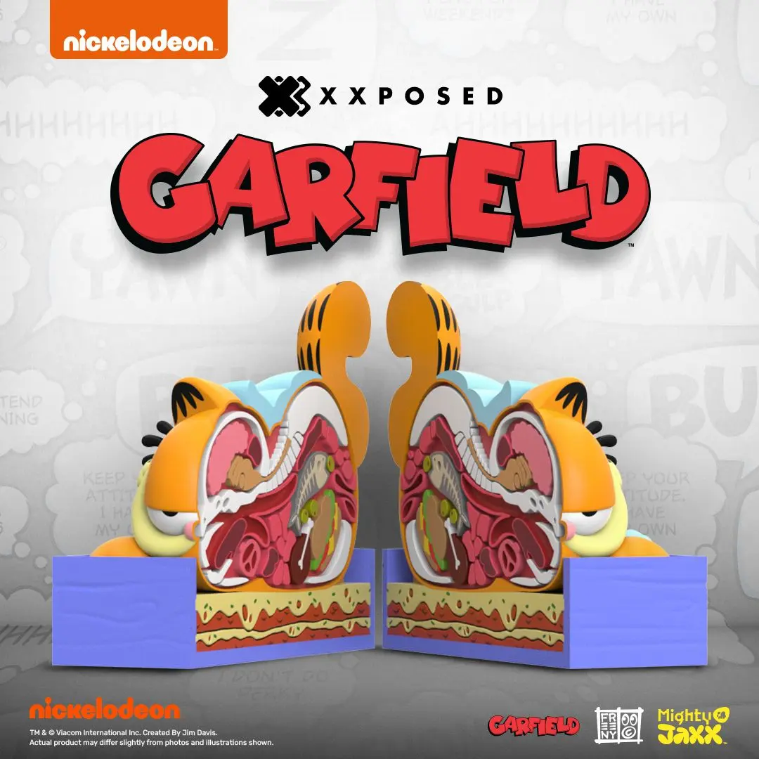 MIGHTY JAXX XXPOSED Garfield 加菲猫 7'' Polystone Art Collectible