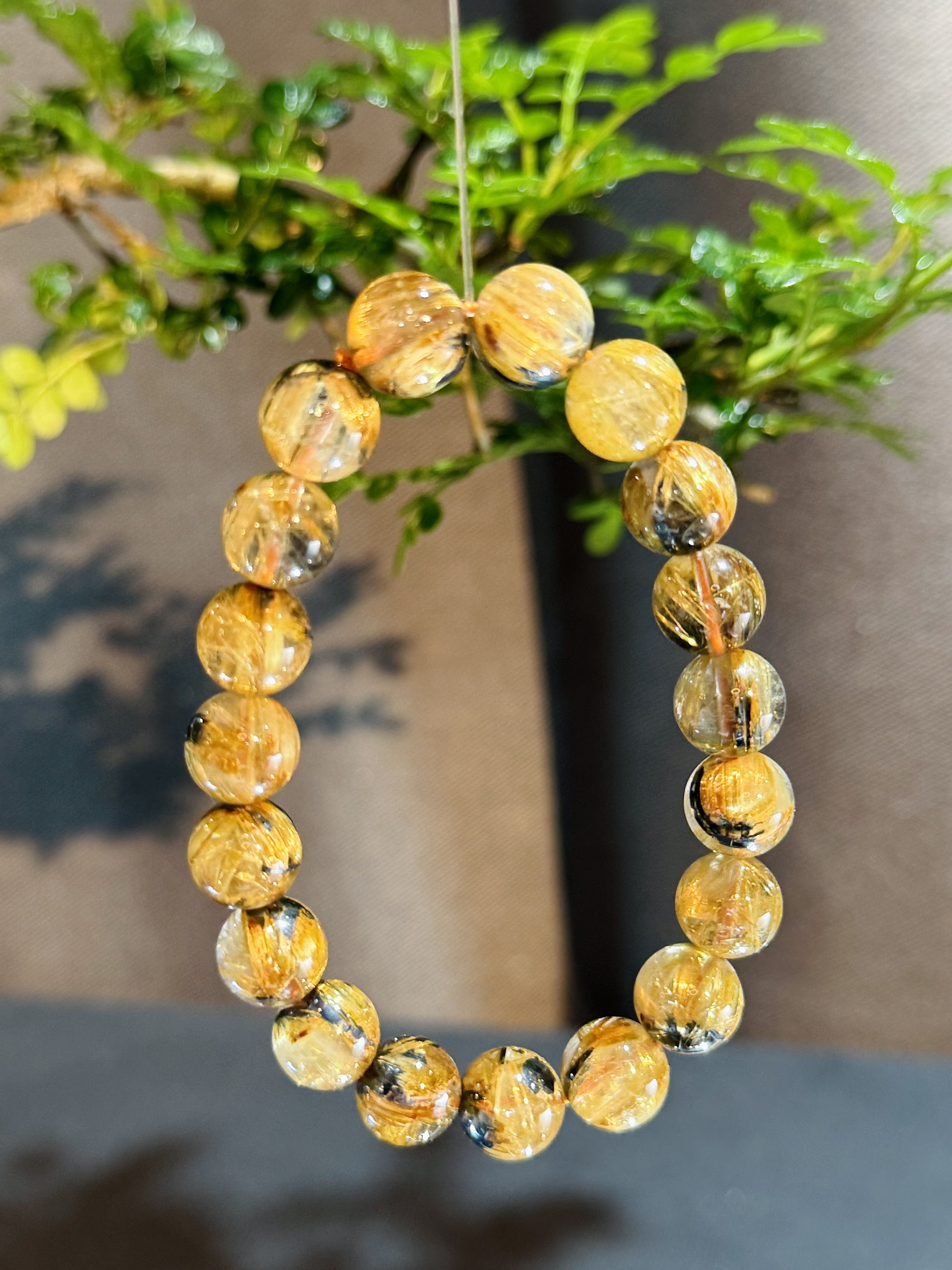 頂級碟鈦晶手串 9001