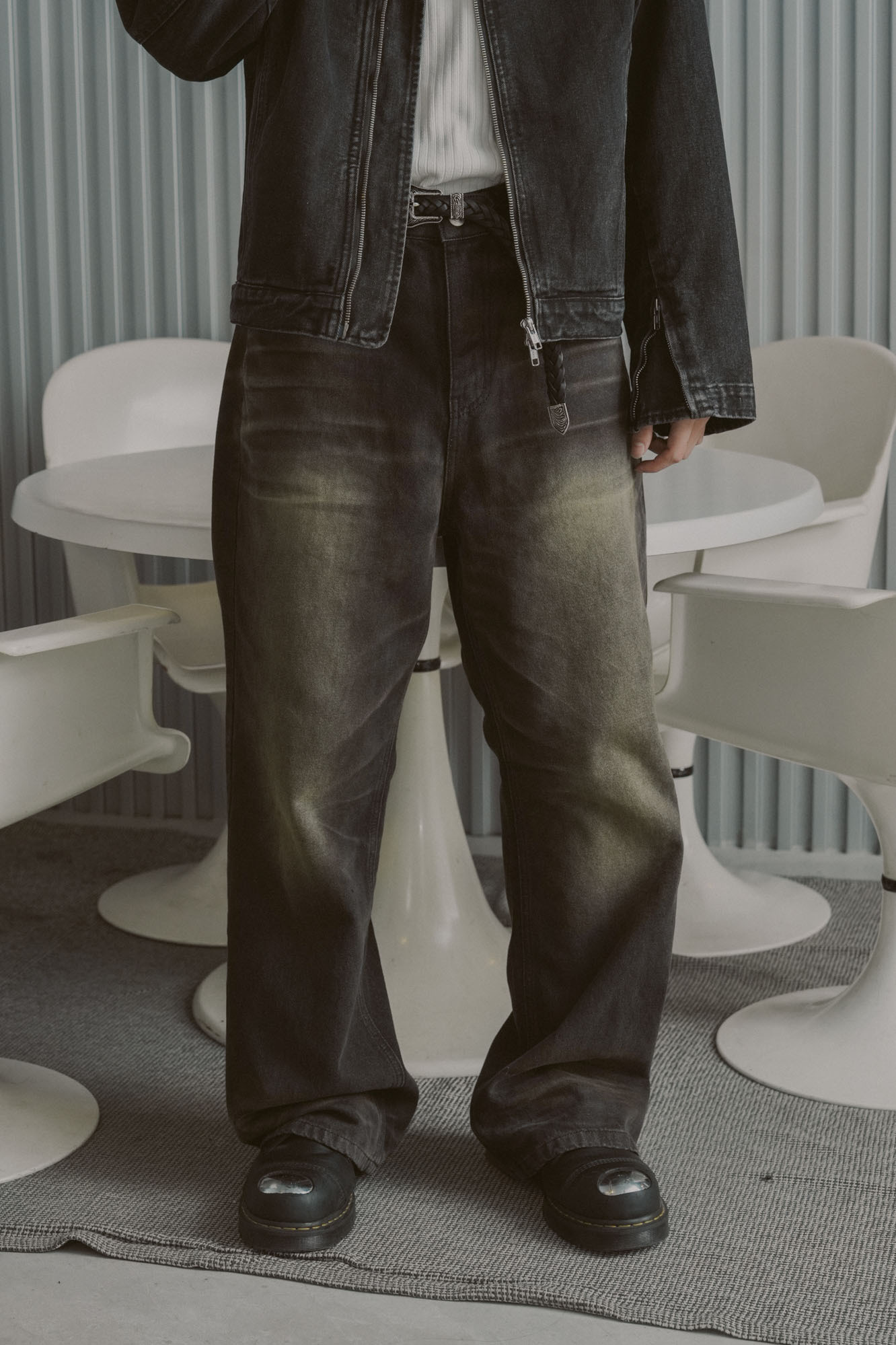 Phantom Flare Wide Denim Pants #牛仔褲