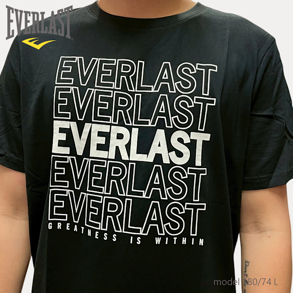 EVERLAST 短T 黑色 LOGO 基本款 休閒 短袖 男 4221100420
