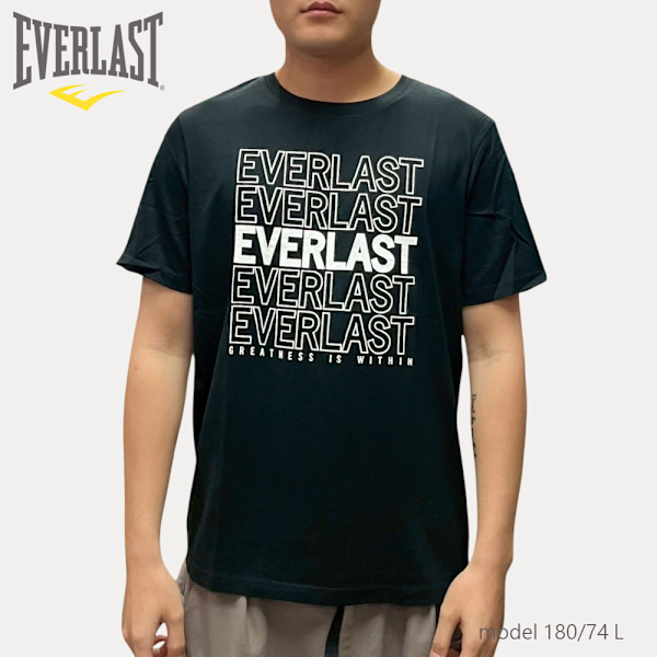 EVERLAST 短T 黑色 LOGO 基本款 休閒 短袖 男 4221100420