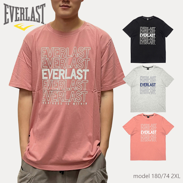 EVERLAST 短T 粉色 LOGO 基本款 休閒 短袖 男 4221100441