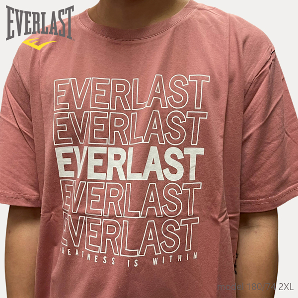 EVERLAST 短T 粉色 LOGO 基本款 休閒 短袖 男 4221100441