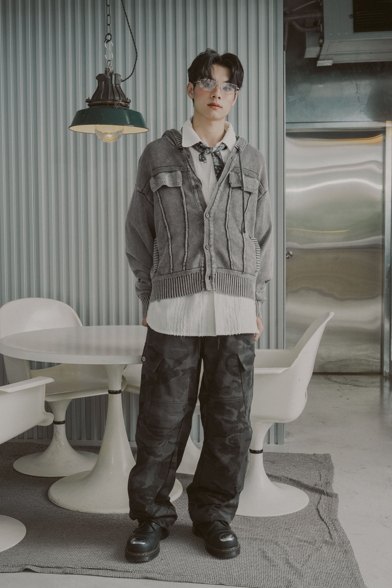 Pigment Hoodie Cardigan #外套