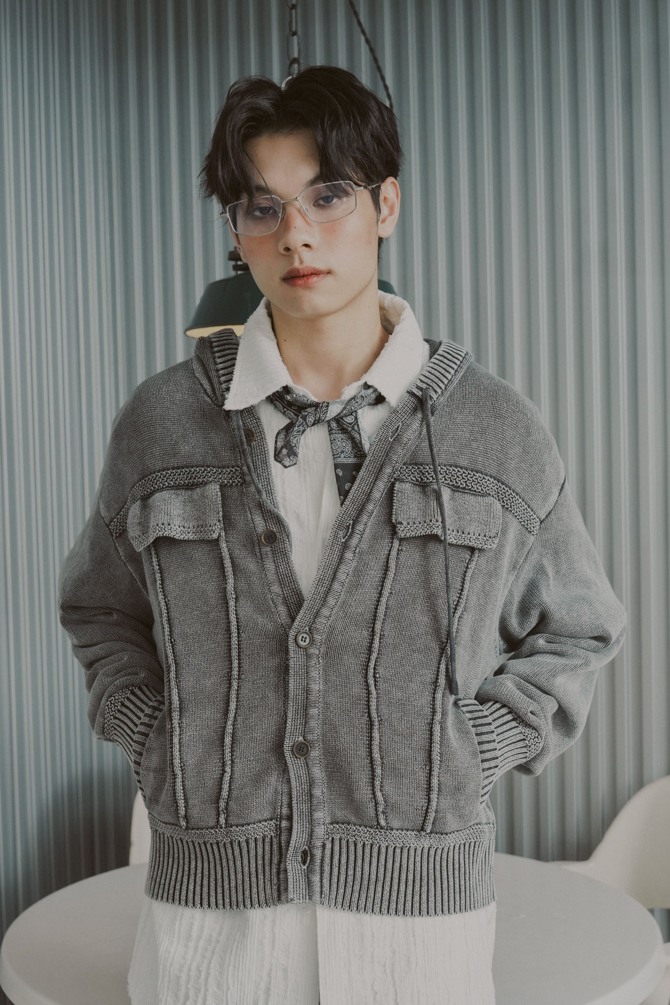 Pigment Hoodie Cardigan #外套