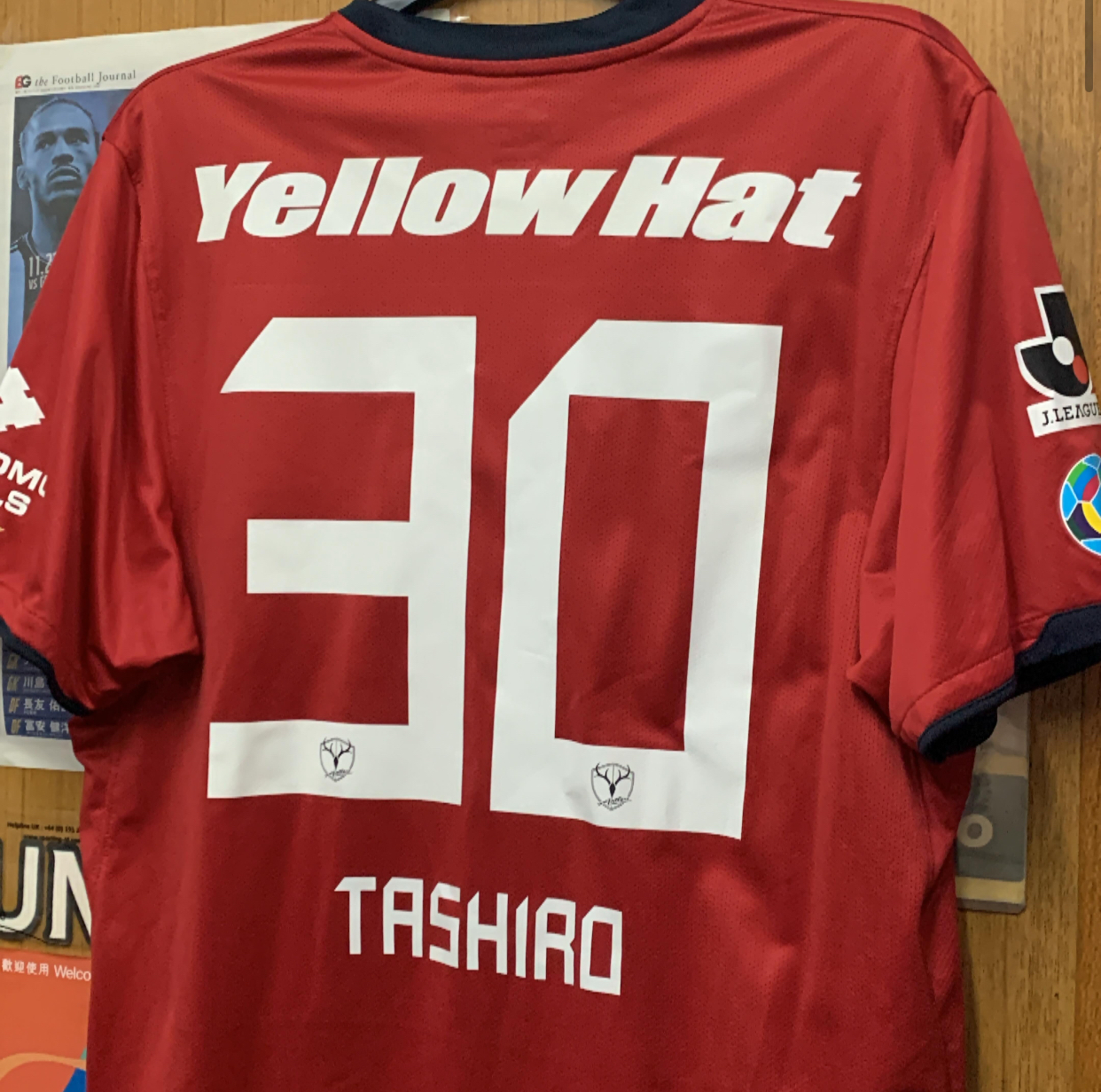 2011 Kashiwa Antlers Home Shirt with 30 TASHIRO [Used, XL 90% New]
