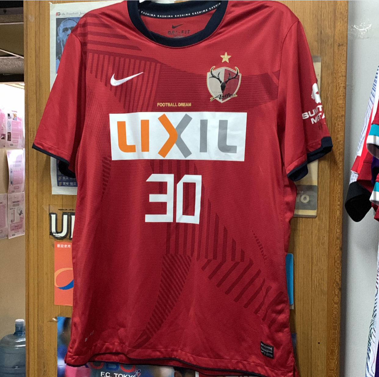 2011 Kashiwa Antlers Home Shirt with 30 TASHIRO [Used, XL 90% New]