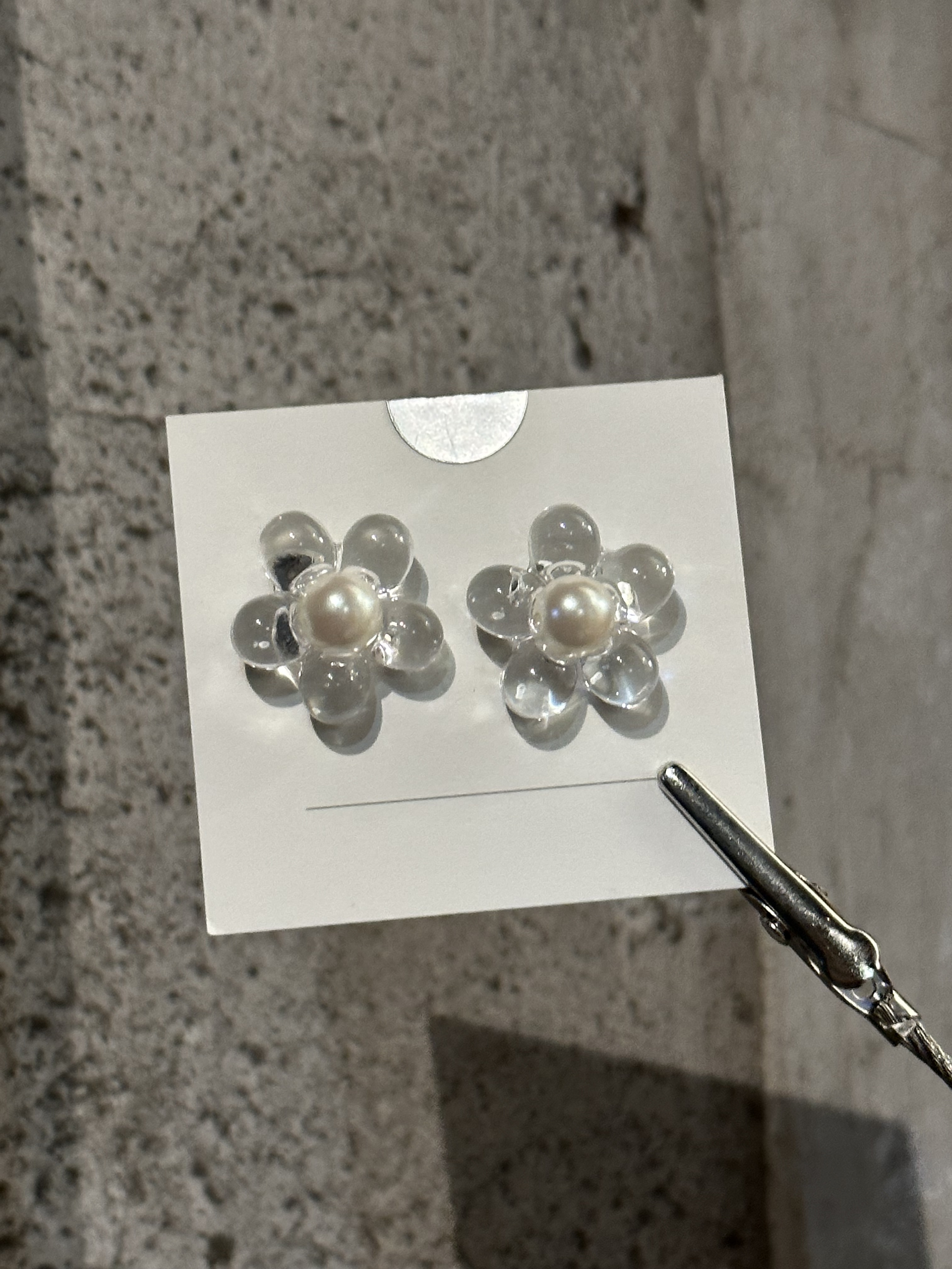 [Chouette Me.] 小花耳環 | 耳針 | 珍珠 | NO.181