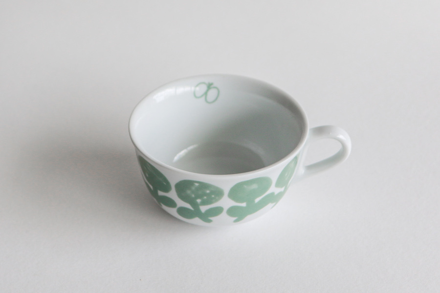 PASS THE BATON-mina perhonen 早餐杯/淡綠花/盈盈花系列